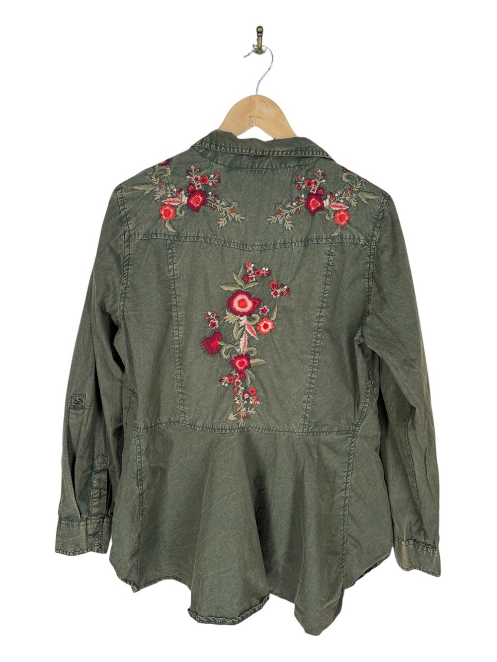 Nostalgia Embroidered Button Down Shirt